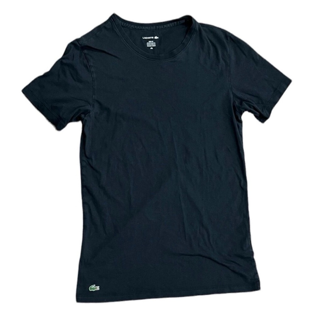 Lacoste Black Slim Fit Tee Crewneck
